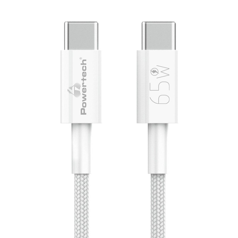 Καλώδιο USB Type-C Σε Type-C 1m Charging Cable 65W Powertech PTR-0181 Καλώδιο USB Type-C Σε Type-C 1m Charging Cable 65W Powertech PTR-0181