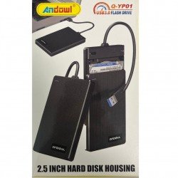 USB 3.0 External Enclosure 2.5 SATA 3 Black Andowl Q-YP01