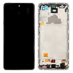 Αυθεντική Οθόνη Samsung Galaxy A72 GH82-25624D Original LCD & Touch & Frame QHD White Λευκή A725F Service Pack