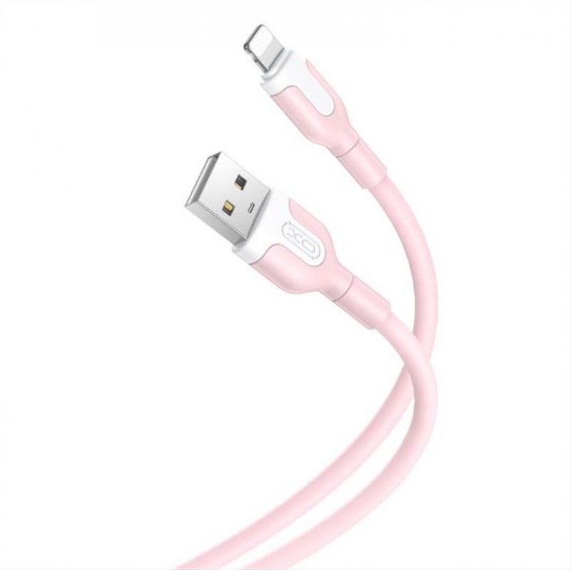 USB A 2.0 Cable Male To Lightning Pink 1m XO NB212 USB A 2.0 Cable Male To Lightning Pink 1m XO NB212