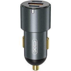 Car Charger Triple Port 2 x Type-C & USB A 60W PD+QC 3.0 Φορτιστής Αυτοκινήτου XO-CC45 Car Charger Triple Port 2 x Type-C & USB A 60W PD+QC 3.0 Φορτιστής Αυτοκινήτου XO-CC45
