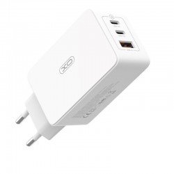 Φορτιστής Πρίζας Quick Power Charger GaN PD+QC 2 x USB Type C 5V-12V 65W White XO-CE13 Φορτιστής Πρίζας Quick Power Charger GaN PD+QC 2 x USB Type C 5V-12V 65W White XO-CE13