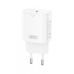 Φορτιστής Πρίζας Quick Power Charger Qualcomm GaN PD+QC 1 x Type C 5V-20V 30W White XO-L131