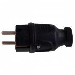 Power Plug Suko Adaptor Male Black 220-250V 16Am Entac ERWS44GP Τελικό Βύσμα Τροφοδοσίας Αρσενικό Σούκο Μαύρο Φις