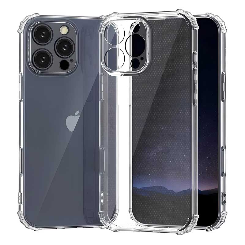 Transparent Silicone Case iPhone 16 Pro Διαφανής Θήκη Σιλικόνης