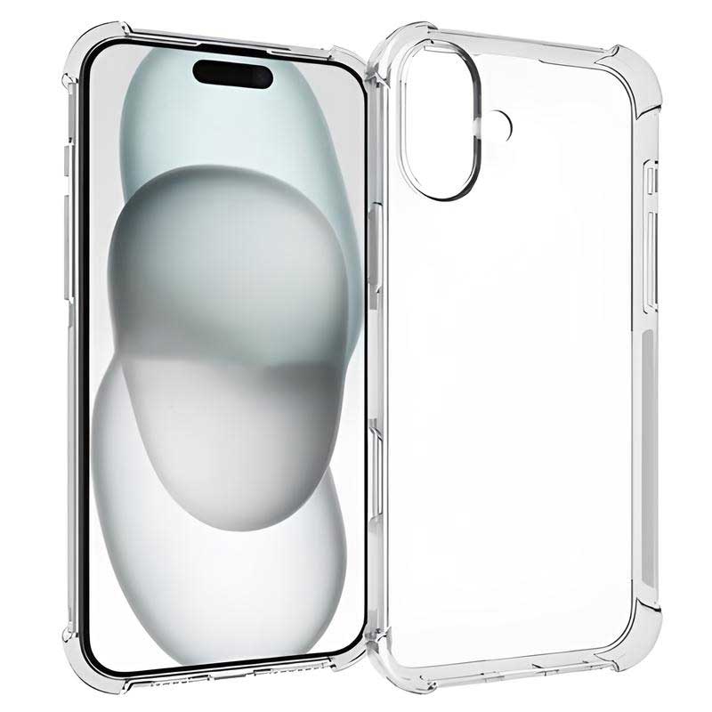 Transparent Silicone Case iPhone 16 Διαφανής Θήκη Σιλικόνης