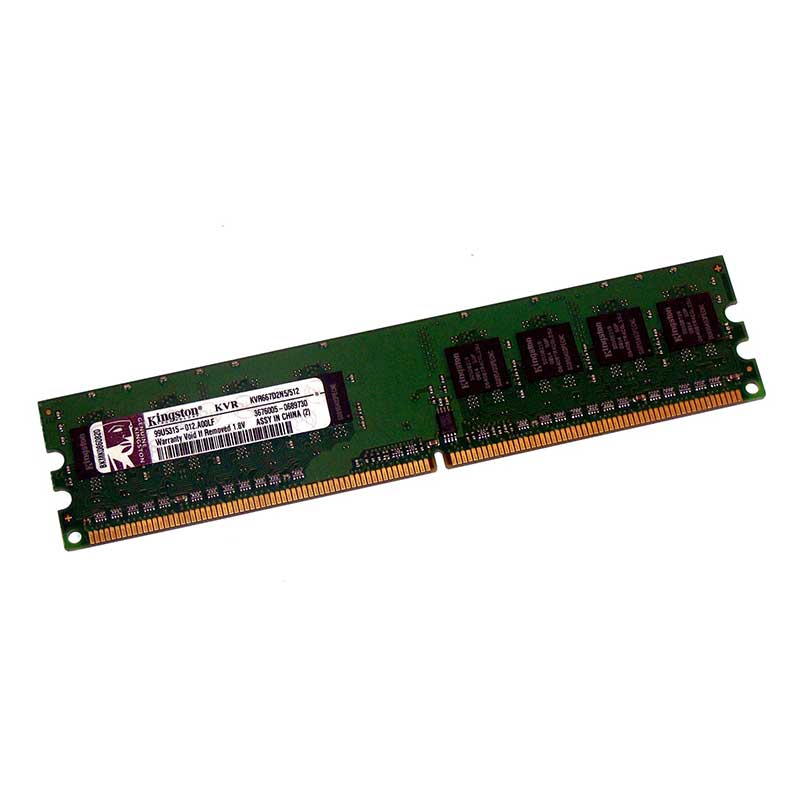 512Mb Ram DDR2 Memory Kingston -667Mhz- KVR667D2N5/512 Μνήμη (PC) USED