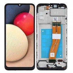 Αυθεντική Οθόνη Samsung Galaxy A02s SM-A025G Original LCD & Touch & Frame Black GH81-20181A Service Pack