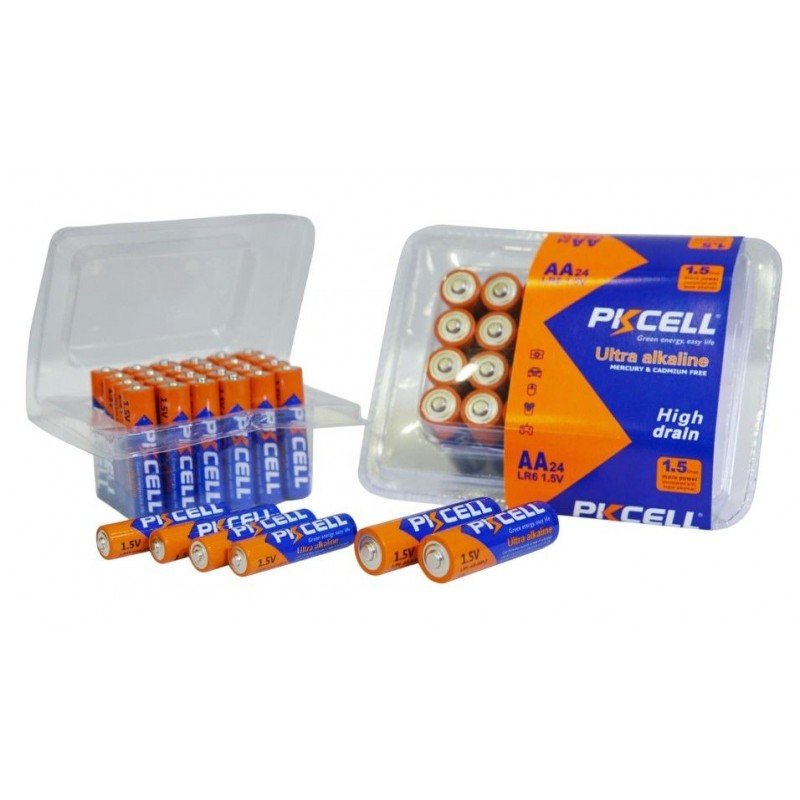 Μπαταρίες Αλκαλικές PKcell Batteries Mignion AAA Ultra Alkaline 24 Pack 1.5V LR03