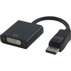 Display Port Male To DVI Female Converter Premium Quality Active Μαύρο 0.2m 
