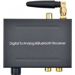 Digital To Analog Audio Converter - Bluetooth 5.0 DAC RCA & 3.5mm 192K/24Bit Μαύρο Digital To Analog Audio Converter - Bluetooth 5.0 DAC RCA & 3.5mm 192K/24Bit Μαύρο
