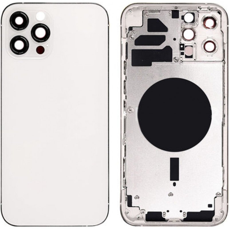 Καπάκι Μπαταρίας - Πλαίσιο Λευκό iPhone 12 Pro Housing - Frame Silver