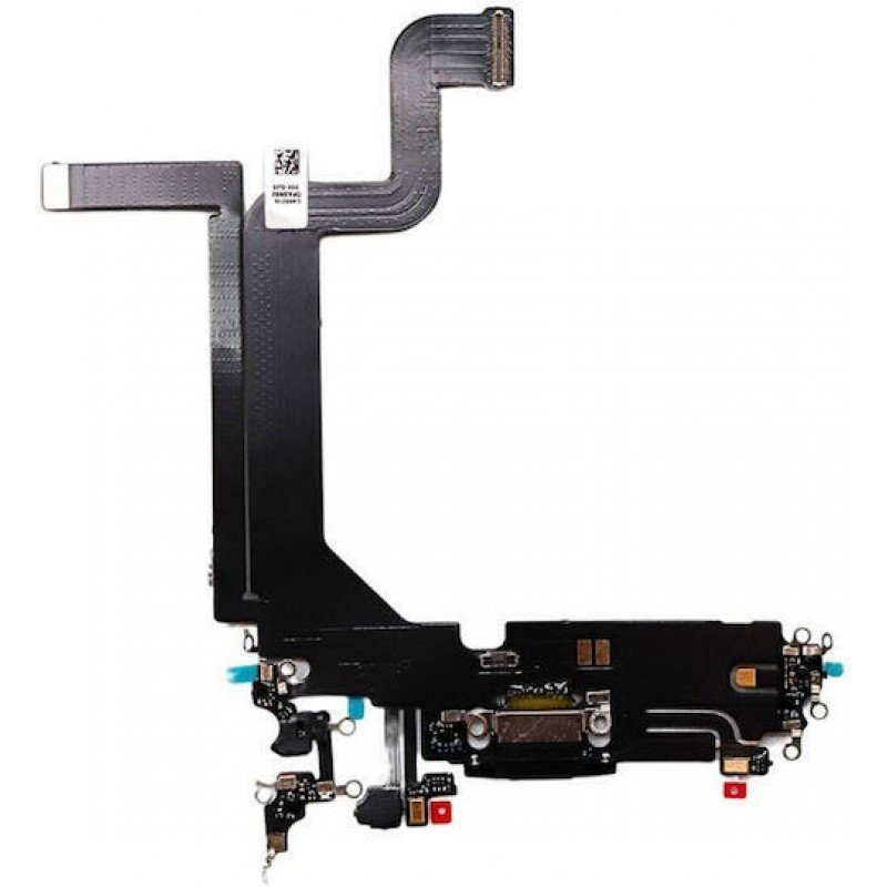 Καλωδιοταινία Φόρτισης Μαύρη iPhone 14 Pro Max OEM Charging Port Flex Black  i14