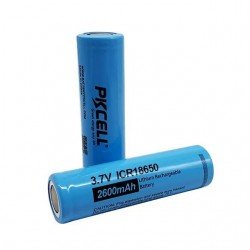 Μπαταρία Επαναφορτιζόμενη ICR-18650 Pkcell Battery Rechargeable Li-ion 2600mha 9.62Wh