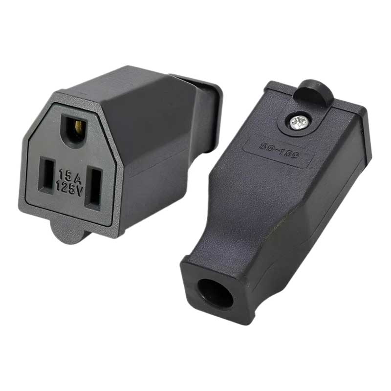 Βύσμα Ρεύματος Θηλυκό 3 Pole 15A 125V USA Plug Adaptor NEMA 5-15R