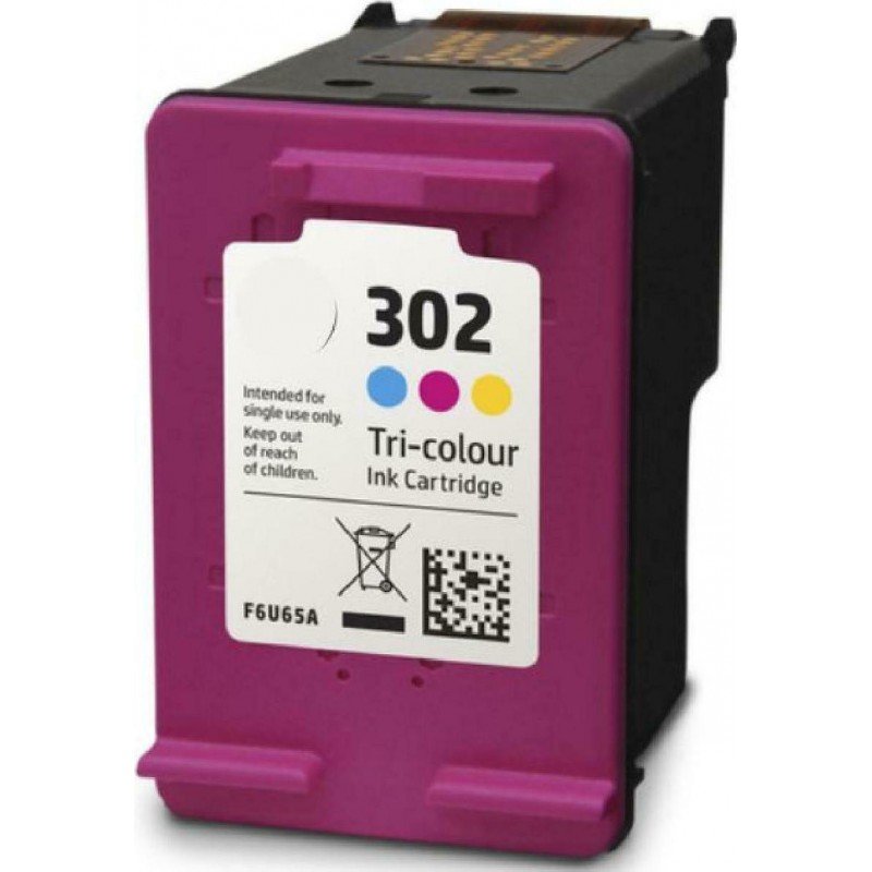 HP 302XL Color Printer Cartridge Συμβατό Μελάνι Έγχρωμο