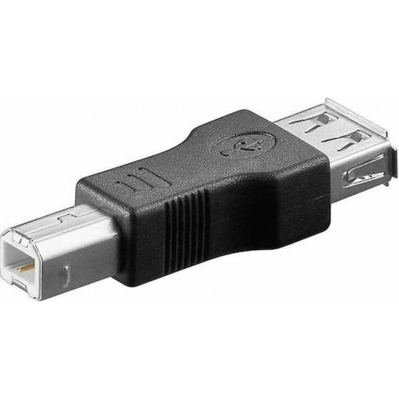 Adaptor Usb 2.0 Female To Usb Type B Male Adapter Black Goobay 50291