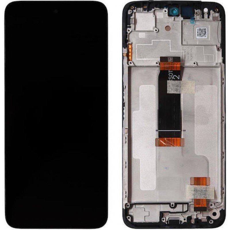 Γνήσια Οθόνη Xiaomi Poco M6 4G/Redmi 13 4G/13 5G Original LCD & Touch & Frame Black 560001N19A00 Service Pack