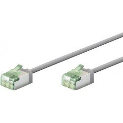 UTP Ethernet Cable 1m Gray Cat 8.1 U/FTP Ultra Slim CU 40Gbps Καλώδιο Δικτύου Goobay 74346