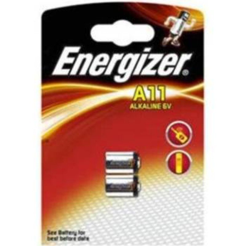 Energizer E11A Battery Alcaline 6V Premium Quality Μπαταρία Αλκαλική Photo Ε 11 A11 (2 Pack)