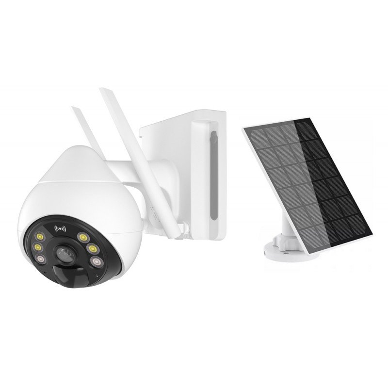 Vstarcam BG69 IP Solar Camera Dome IP66 IR 10m External 2Mpx 1080p 4G PTZ PIR White Κάμερα Ηλιακή