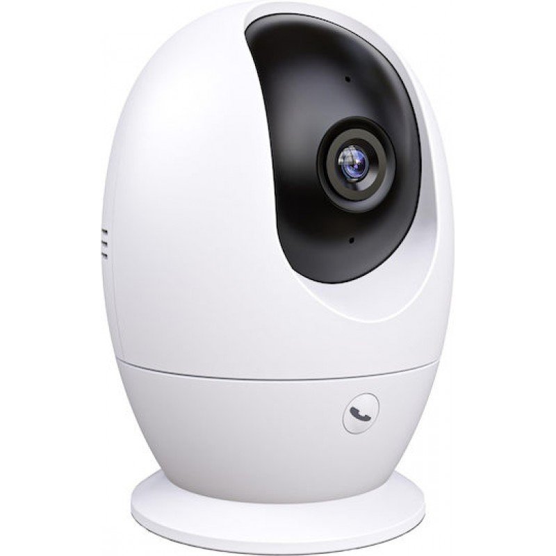 Κάμερα Εσωτερικoύ Χώρου Λεύκη Camera Dome IP IR 10m Internal 4Mpx WiFi PTZ White C300