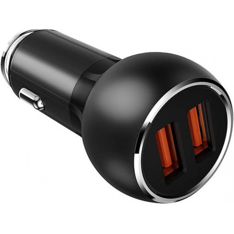 Car Charger Double Port 2 X USB 3A QC 3.0 15W Black & Micro Usb Cable Φορτιστής Αυτοκινήτου LDNIO C503Q Car Charger Double Port 2 X USB 3A QC 3.0 15W Black & Micro Usb Cable Φορτιστής Αυτοκινήτου LDNIO C503Q