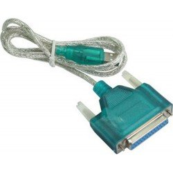 Adaptor USB A 2.0 Male To Serial RS232 DB 25pin Female Copper Converter CAB-U044