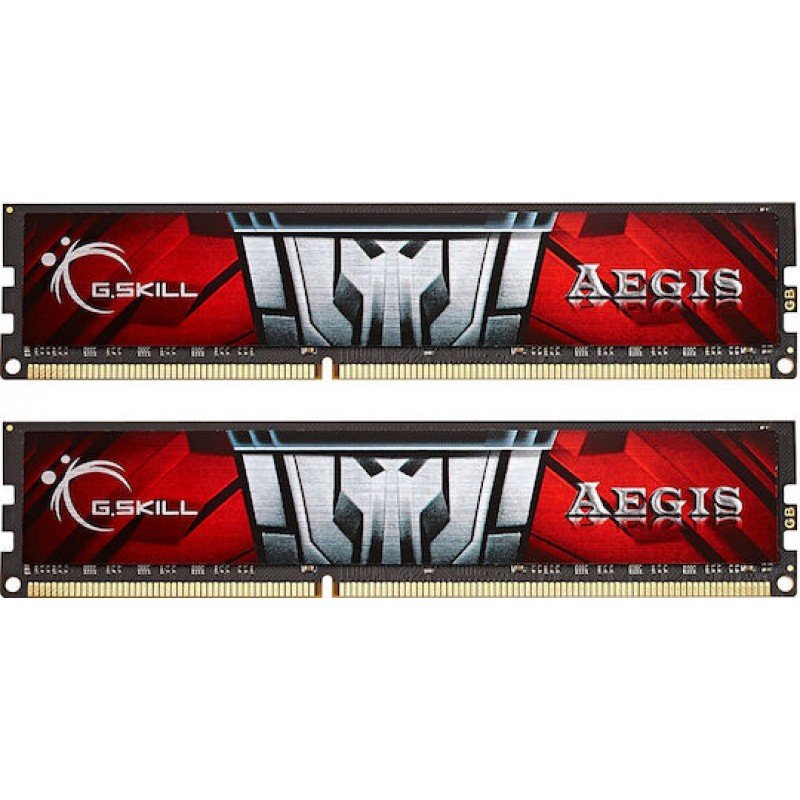 8Gb Ram DDR3 Memory G.Skill Aegis 1600Mhz F3-1600C11D-8GIS Μνήμη PC (2 X 4GB Kit)