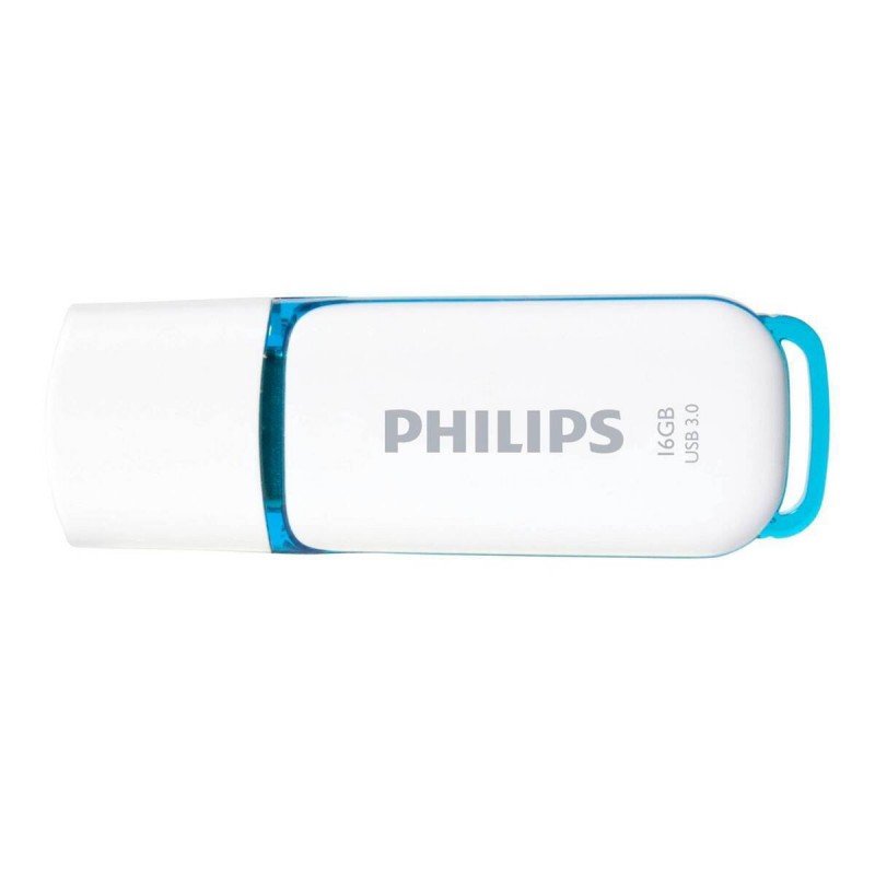 16GB USB 3.0 Stick Flash Drive White-Blue Philips Snow FM16FD75Β/00 Στικάκι