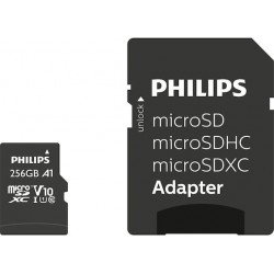 256Gb Memory Micro SD Card & Adapter SD SDXC UHS-I Philips FM25MP45B Μνήμη 256Gb Memory Micro SD Card & Adapter SD SDXC UHS-I Philips FM25MP45B Μνήμη