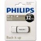 32GB USB 2.0 Stick Flash Drive White Philips Snow FM32FD70B/00 Στικάκι (3 Pack)
