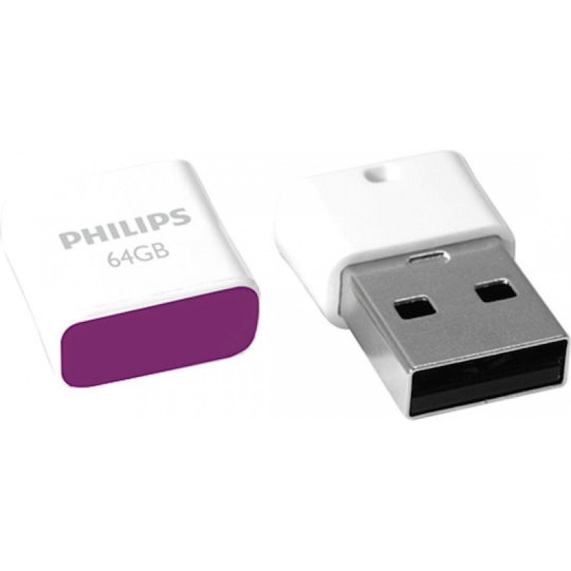 64GB USB 2.0 Stick Pico White Philips FM64FD85B/00 Στικάκι 64GB USB 2.0 Stick Pico White Philips FM64FD85B/00 Στικάκι