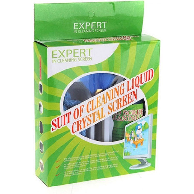 Σετ Καθαρισμού Οθόνης LCD/TFT Υγρό & Πανί Cleaning Set Monitor