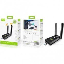 Wireless N USB Α 3.0 Adapter WiFi & 4dBi Antenna Dual Band AC1300 Mbps & Bluetooth 5.4 Green Lyca GL70019 Wireless N USB Α 3.0 Adapter WiFi & 4dBi Antenna Dual Band AC1300 Mbps & Bluetooth 5.4 Green Lyca GL70019