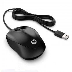 Mouse Wired Optical HP 1000 1200dpi Black Hewlett Packard 4QM14AA Ποντίκι Ενσύρματο Οπτικό Μαύρο 