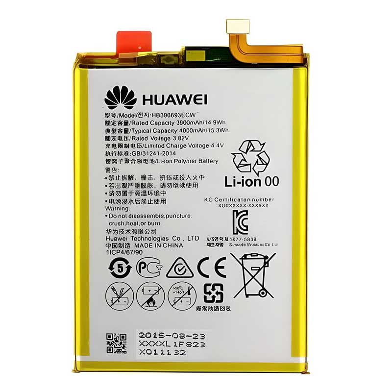 Γνήσια Μπαταρία Huawei Mate 8 HB396693ECW Original Battery Service Pack