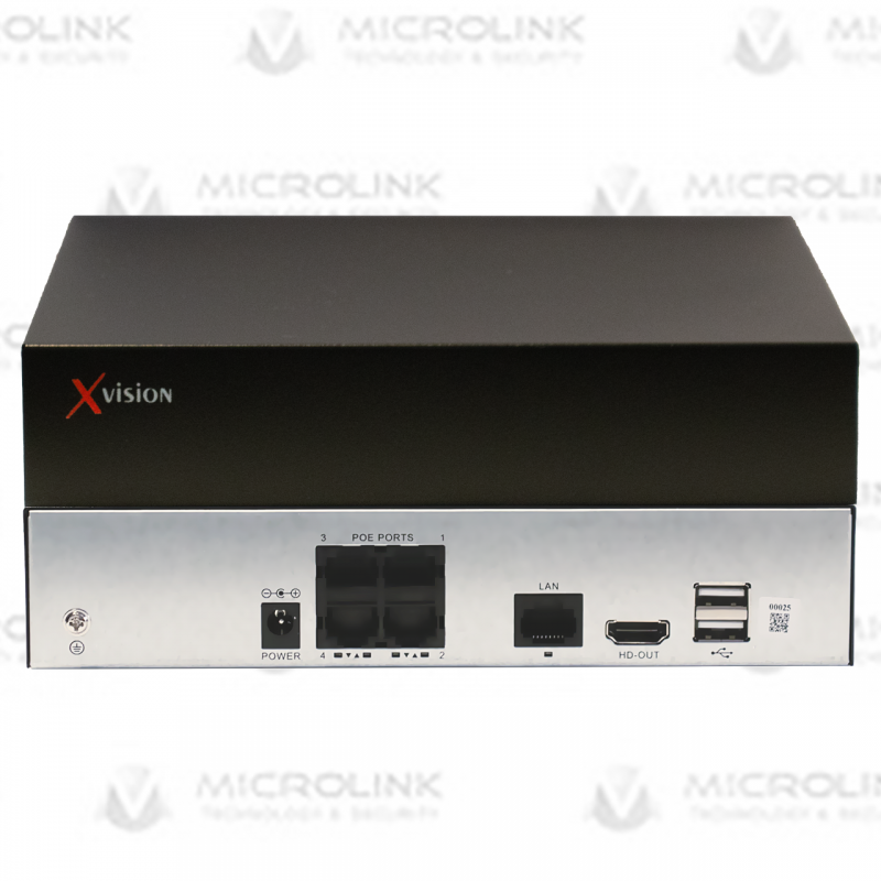 Δικτυακό Καταγραφικό NVR 1080N HD 5Υβριδικό Xvision HV-2109NCN Hybrid 12Mpx 9 IP Channels