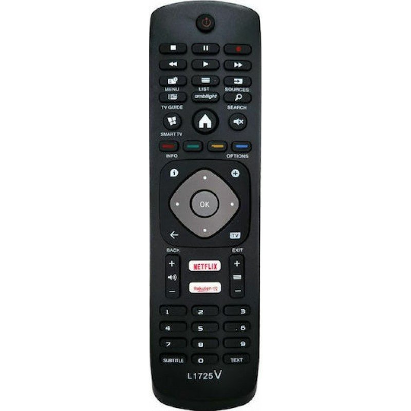Remote Control Smart TV Philips Τηλεχειριστήριο Τηλεόρασης L1725/L1285