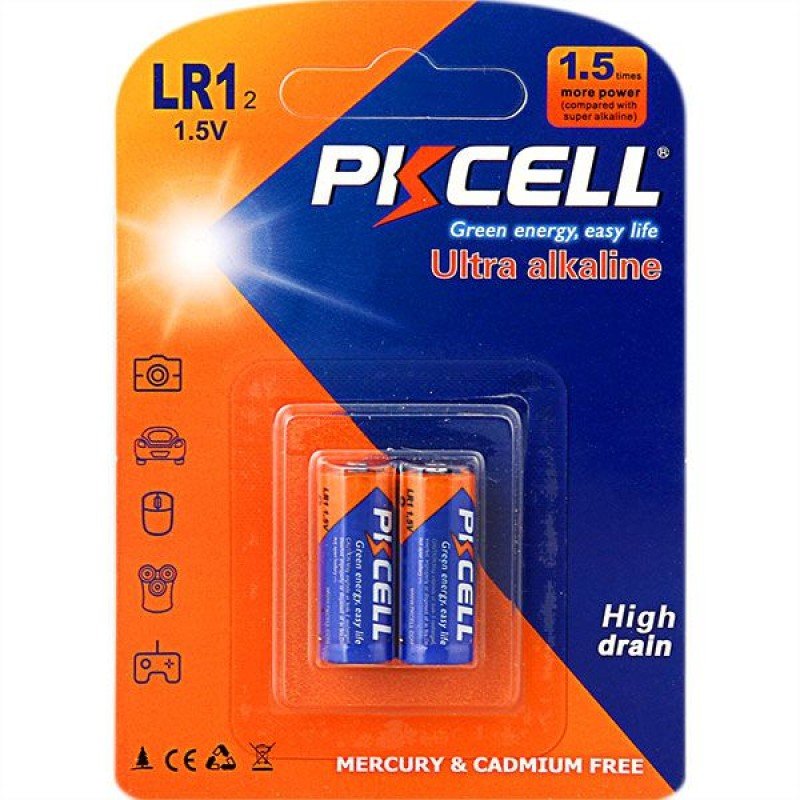 Αλκαλική Μπαταρία Pkcell Battery LR1-2B AM5 E90 N Super Alkaline 1.5V