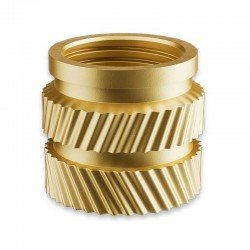 M3 Heat-Set Threaded Inserts Knurled Brass For 3D Printing OD5mm Length 3.5mm (50 Pieces)