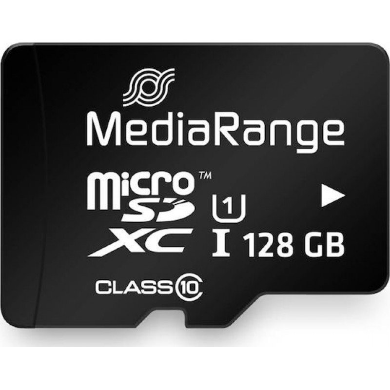 128GB Memory Micro SD Card & Adapter MediaRange MR945 Class 10 UHS-I Μνήμη