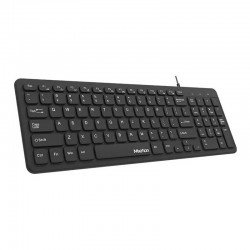 Πληκτρολόγιο Ενσύρματο Μαύρο Keyboard Black Wired Waterproof Ultra Thin Meetion MT-K410 Πληκτρολόγιο Ενσύρματο Μαύρο Keyboard Black Wired Waterproof Ultra Thin Meetion MT-K410