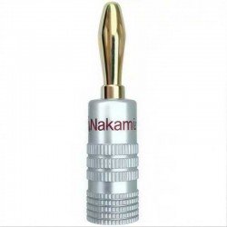 Nakamichi Banana Plug Επιχρυσωμένος Σύνδεσμος Καλωδίου Ηχείου Κόκκινο 