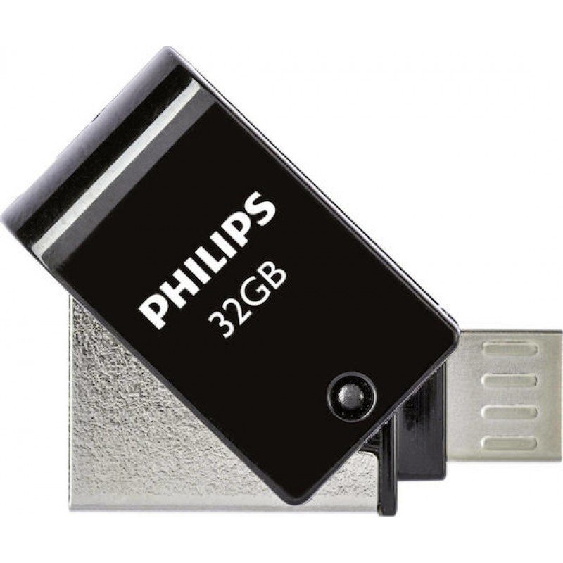 64GB Philips PHUSB64G2IN1OTGG USB 2.0 Stick Combo Flash Drive Micro USB-B Plug Στικάκι 64GB Philips PHUSB64G2IN1OTGG USB 2.0 Stick Combo Flash Drive Micro USB-B Plug Στικάκι