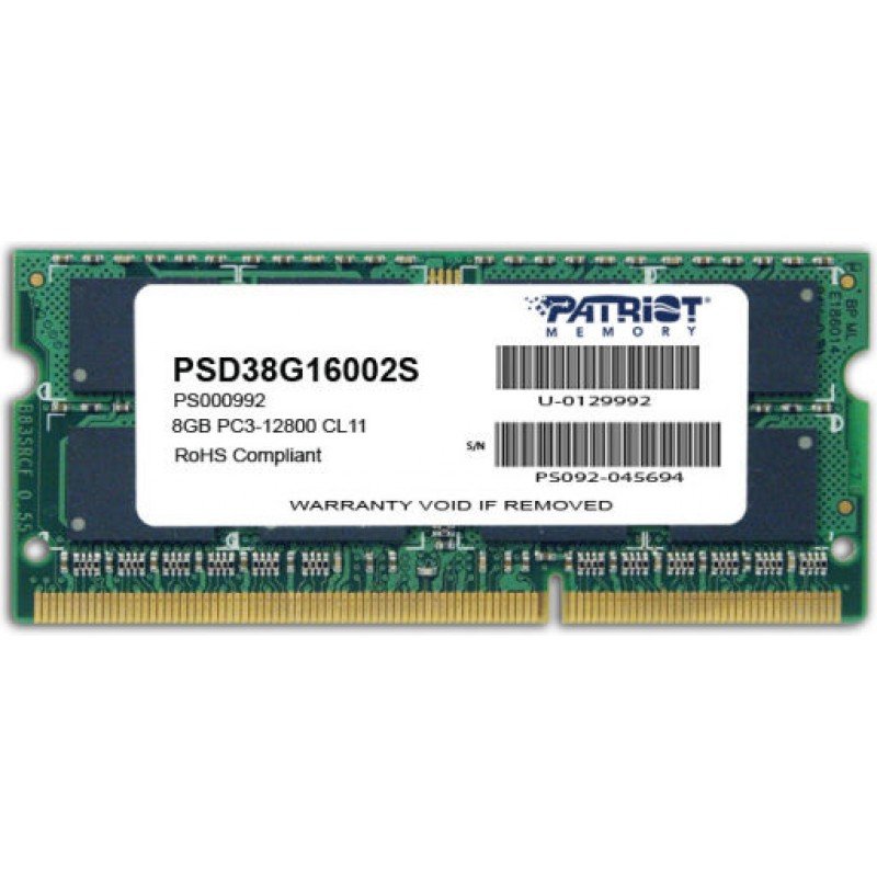 8Gb Memory Ram Sodim DDR3 1600Mhz Silicon Power SP008GBSTU160N02 Μνήμη Φορητού