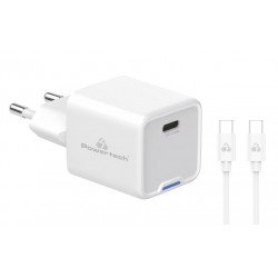 Φορτιστής Πρίζας Quick Power Charger Qualcomm GaN PD+QC 1 x Type C 5V-20V 33W White & Type C Cable PT-1225 Φορτιστής Πρίζας Quick Power Charger Qualcomm GaN PD+QC 1 x Type C 5V-20V 33W White & Type C Cable PT-1225