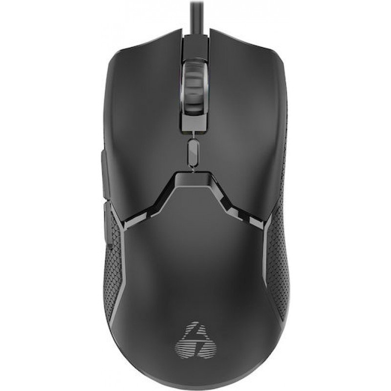 Ποντίκι Οπτικό Ενσύρματο Mouse Optical Wired Gaming 6 Buttons 1600Dpi Usb Black Powertech PT-1289