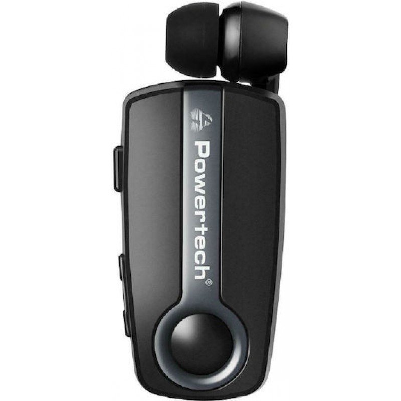 Powertech PT-998 Handsfree Wireless Bluetooth Mini Klipp 2 Black Stereo Retractable Powertech PT-998 Handsfree Wireless Bluetooth Mini Klipp 2 Black Stereo Retractable
