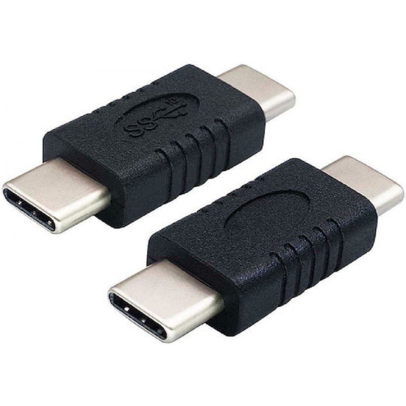 Adaptor Usb TYPE C Male To Male Adapter Black PTH-061